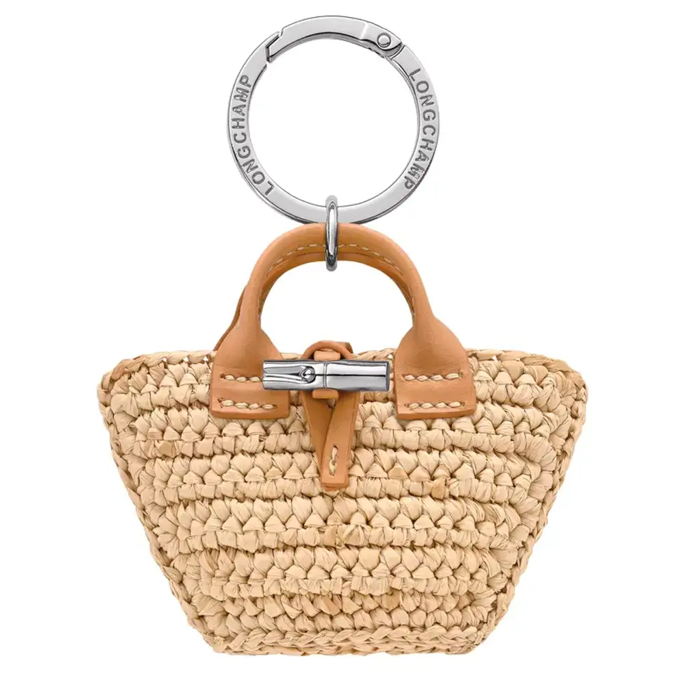 Longchamp Keyring Roseau Raffia